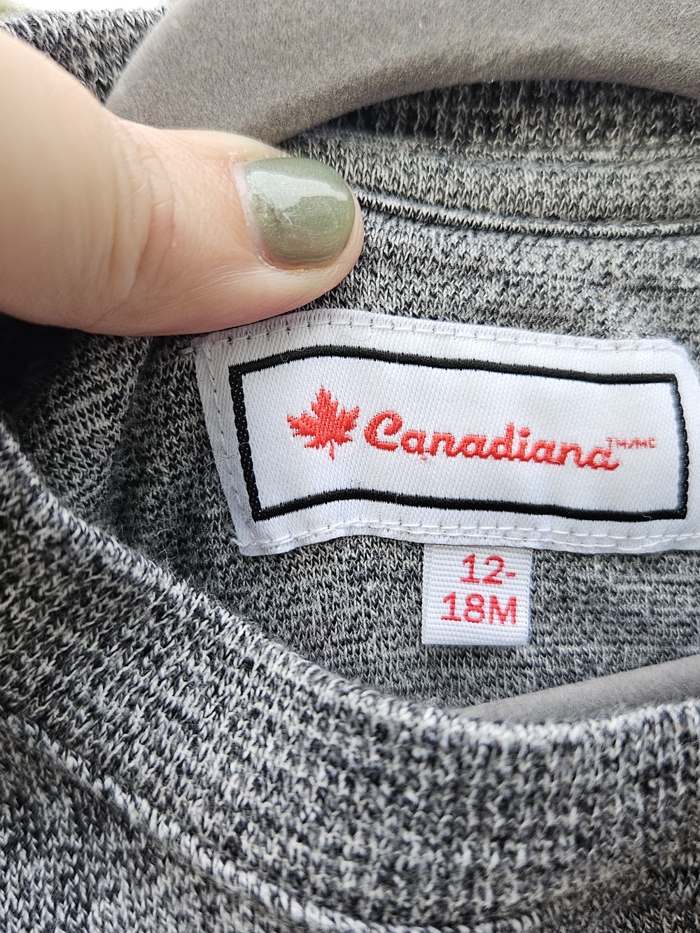Canadiancs Heather Gray Baby Jumpsuit - 12-18M